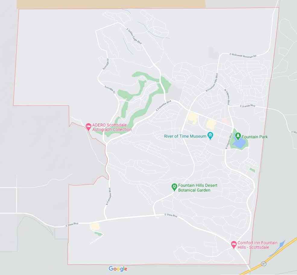 Map of Fountain Hills Community