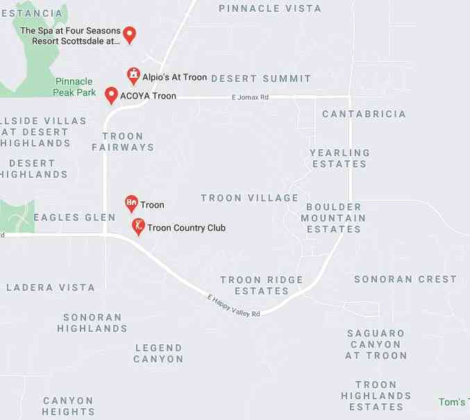 Map of Troon Community